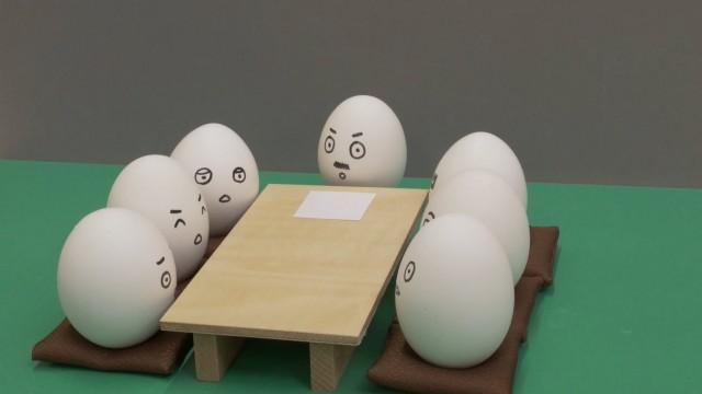 ▽たまごバス ▽たまご会議 ▽紙コップコップ暗号