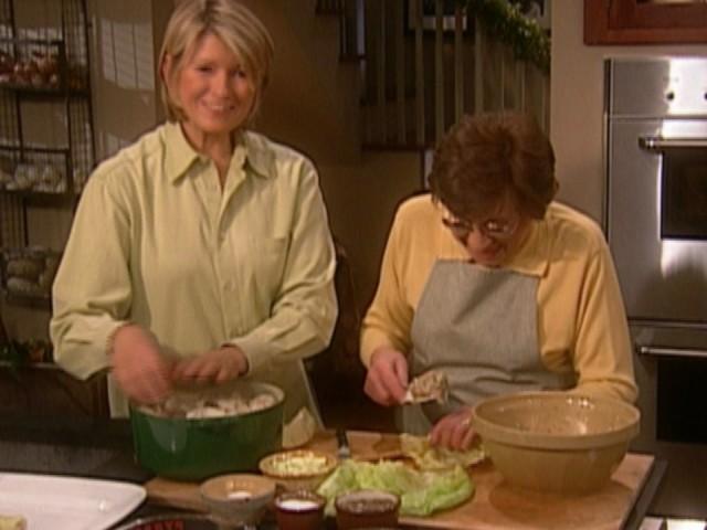 Stuffed Cabbage; Cheeseball; Birch de Noel