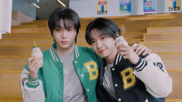 JAEHYUN & TAESAN Binggrae Banana Flavored Milk Ads Shoot Sketch
