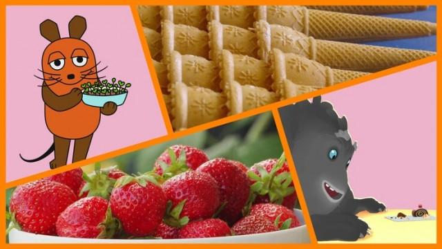 Wie wird eine Eiswaffel gemacht? | Trudes Tier: Kuchen | Körner auf der Erdbeere | Shaun das Schaf: Eiskalte Umleitung
