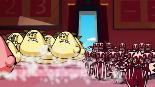 Fierce Battle of the Pig & Skunk Armies