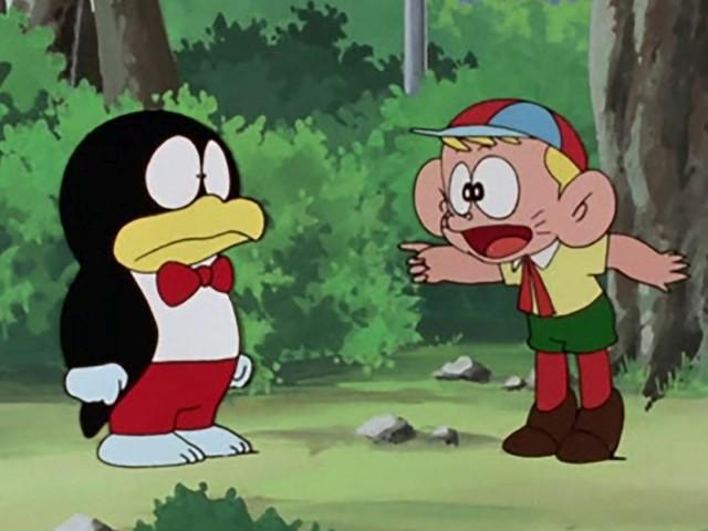 Re pinguino alla ricerca del freddo