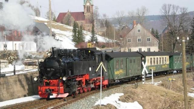 Dampfbesuch im Weihnachtsland