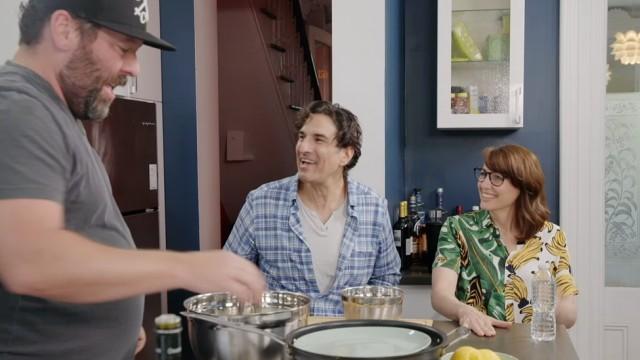 Gary Gulman & Bonnie McFarlane Make Vegan & Gluten-Free Dolmas & Falafel
