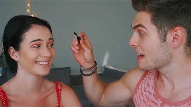 MY BROTHER DOES MY MAKEUP