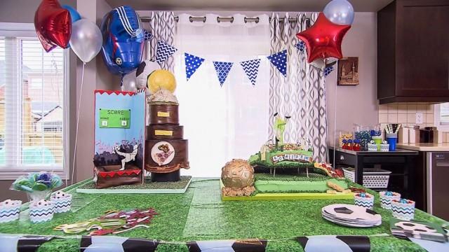 Aiden's Soccer-Trampoline