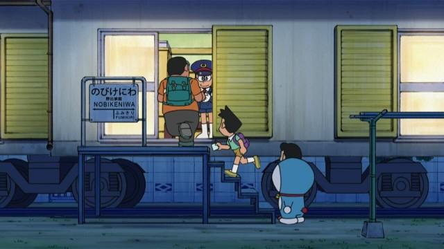 El expreso de Nobita y el misterioso cazador de trenes