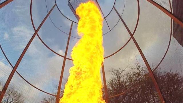 20ft Fire Tornado Firework Launcher
