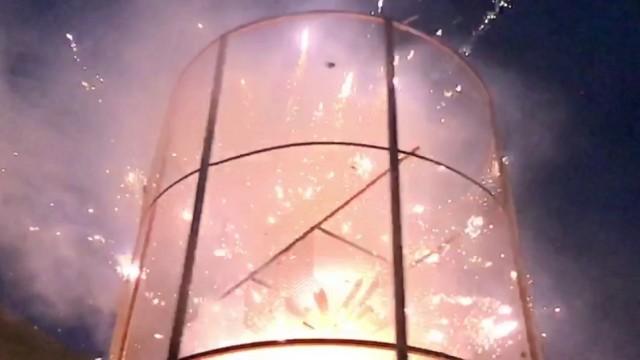 Fire Tornado Firework Explosion SLOW MOTION