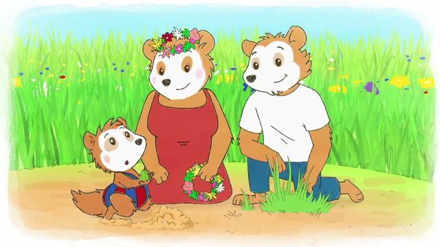Bobo and the meadow of flowers
