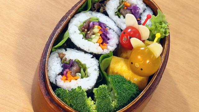 Chicken Cordon Bleu Bento & Yakiniku Norimaki Bento