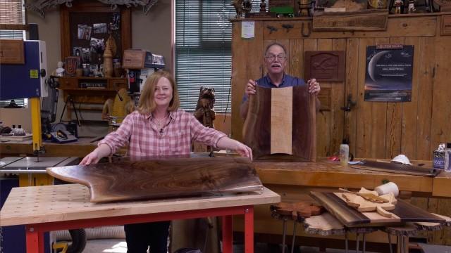Kitchen Live-Edge Blended Wood Cutting Boards