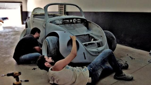 Está Ficando Idêntico ! Criando VW Fusca RWB do Robert Design