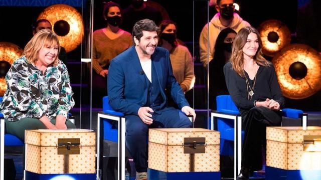 Michèle Bernier, Patrick Fiori et Carla Bruni