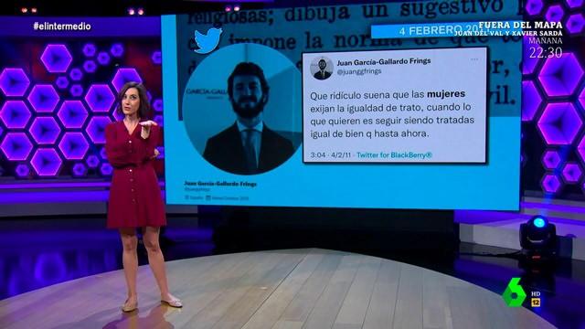 (10-01-22) Cristina Gallego muestra los tuits de García-Gallardo (Vox)