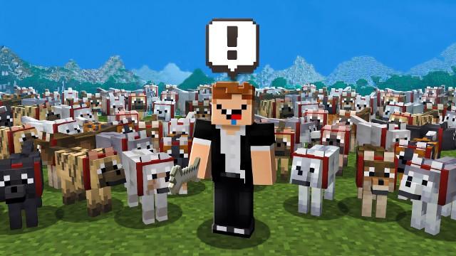 I tamed 1000 WOLVES to make a test!
