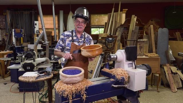 Green Bowl Turning