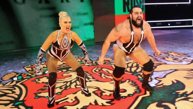 Week 5: Elias/Bayley vs. Rusev/Lana