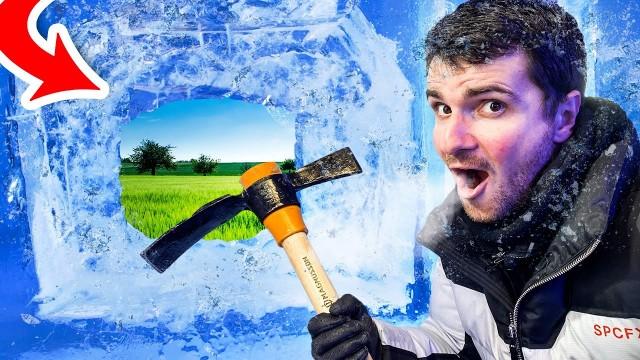 100 COUCHES DE GLACE CHALLENGE (on s'évade de notre prison en glace ????)