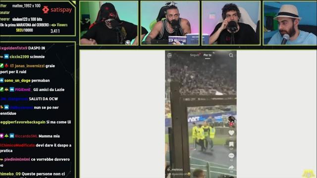 VERGOGNOSI CORI RAZZISTI allo STADIO in CURVA della LAZIO. | Cerbero Podcast #1357