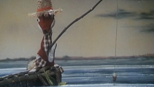 Herr Fuchs als Angler