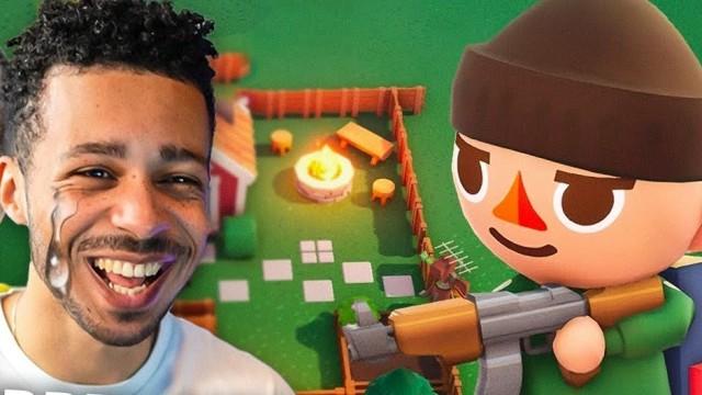 ANIMAL CROSSING AVEC DES ARMES !! (Ptdrrr oui)