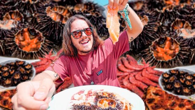 "svuotato l'Adriatico" - Mega mangiata di PESCE CRUDO in Puglia!