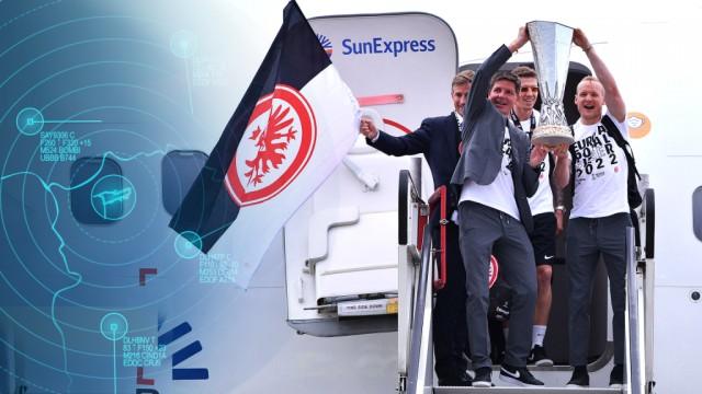Fußball, Fans und Flieger - Der Flughafen feiert Eintracht Frankfurt