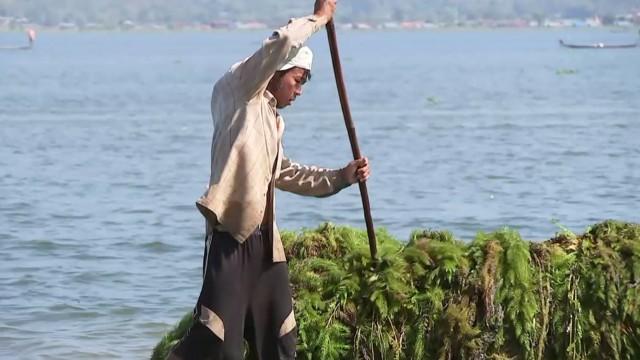 Birmanie, le lac peau de chagrin