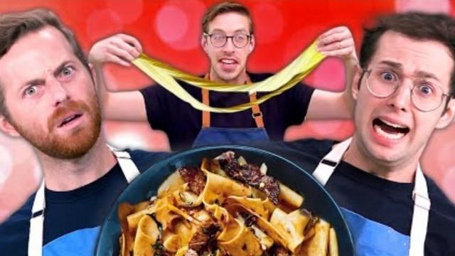 Try Guys Make Hand Pulled Noodles with No Recipe (Unaired Pilot)