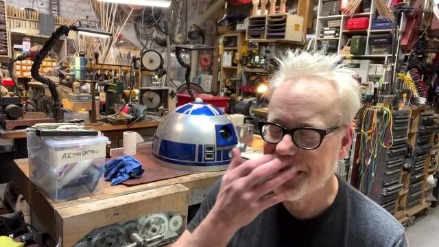 Adam Savage Upgrades His R2-D2 Astromech Droid Build!