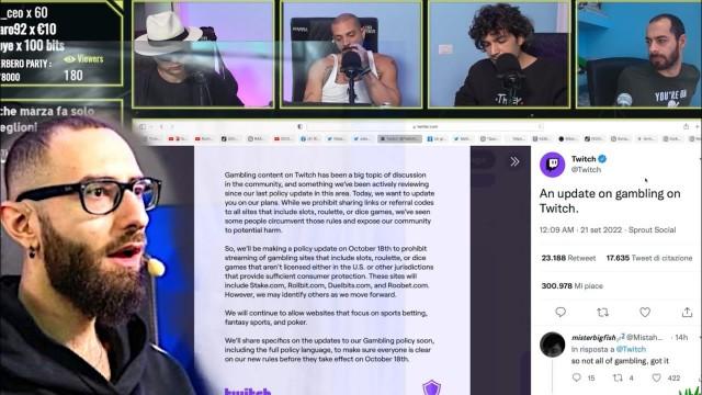 TWITCH VIETA il GIOCO D’AZZARDO???? | Cerbero Podcast #1499