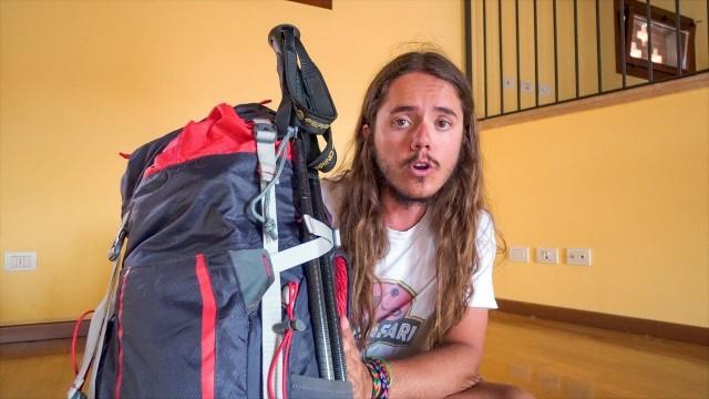 il mio zaino per il Cammino di Santiago