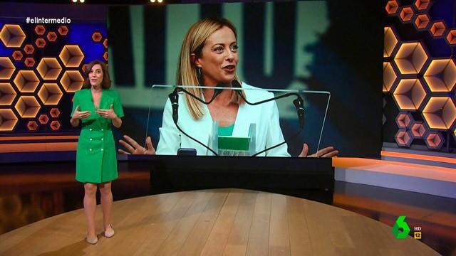 (26-09-22) Cristina Gallego alucina con el tono duro que usó Meloni en un acto de Vox en España