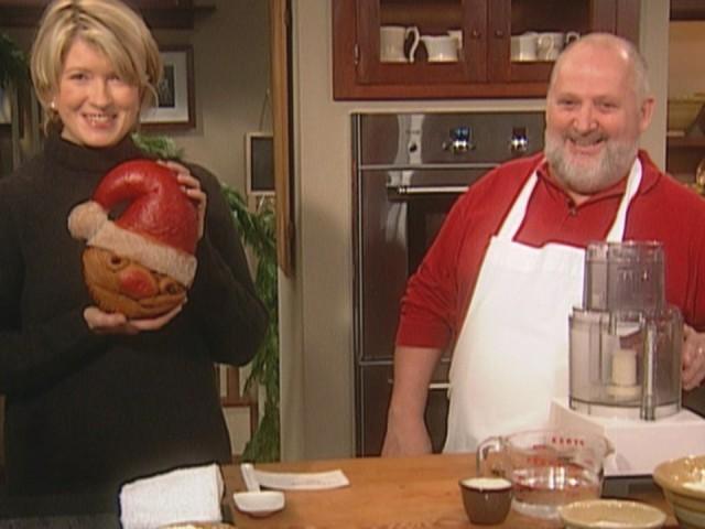 Santa Bread: Porcupine Apples; Chewy Chocolate Cookies