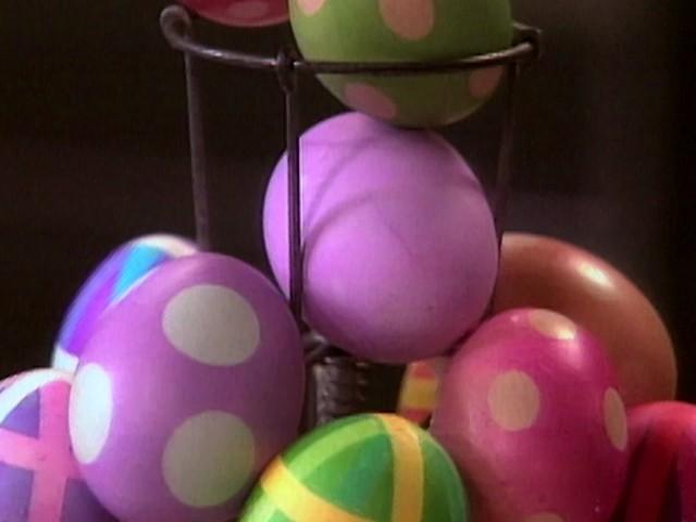 Easter Brunch; Tying Daffodils; Easter Baskets; Egg Hunt