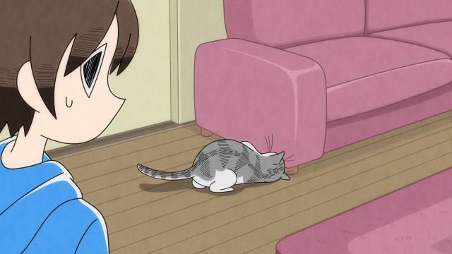 Night 23: A Cat Peeking Under the Couch