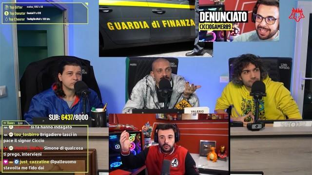 Cicciogamer89 ENTRA in LIVE per la DENUNCIA della GUARDIA di FINANZA… | Cerbero Podcast #1584