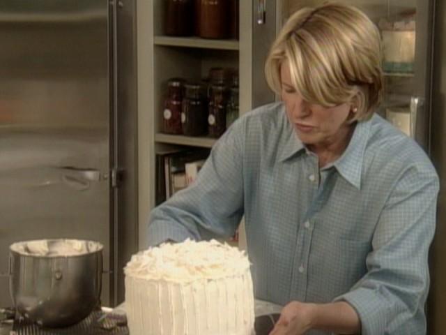 Weddings: Vera Wang; Coconut Cake; Centerpieces