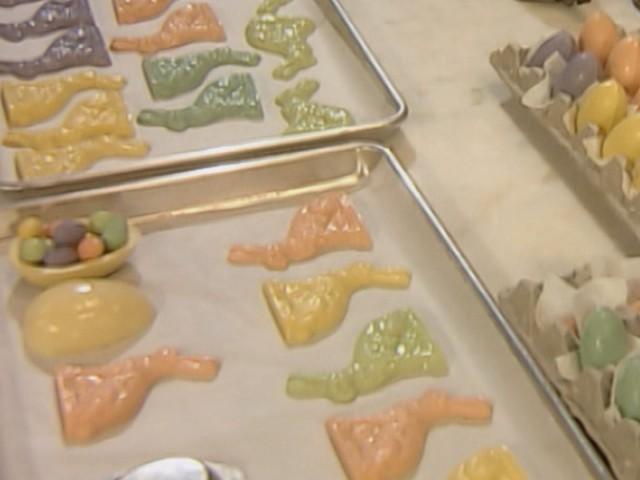 Easter Baskets; Dyeing Eggs; White Chocolate Bunnies