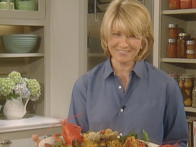 Bobby Flay's Roasted Mushrooms With Chilies; Paella; Sangria