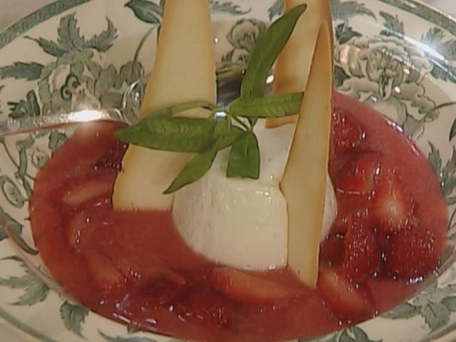 Spring Vegetable Saute; Panna Cotta; Picholine Olives