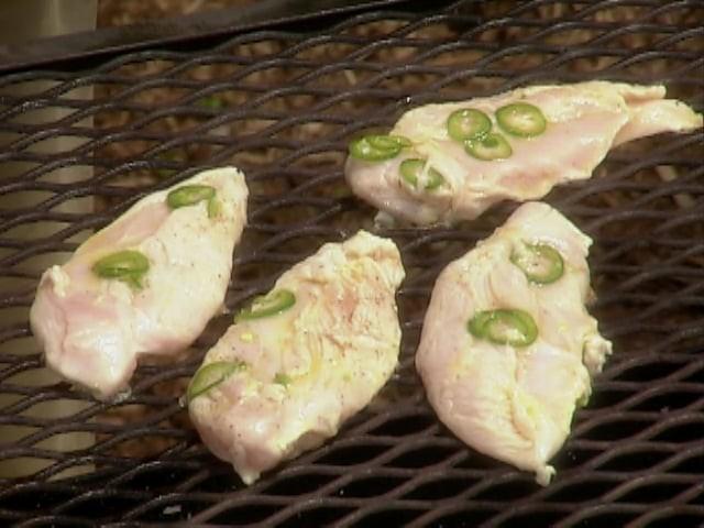 Grilled Chicken with Citrus Salsa; Avocado and Jicama Salad