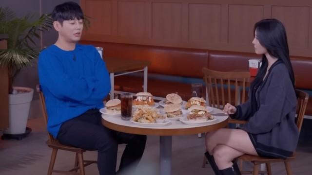 Tei is a singer and musical actor, but he talked about hamburgers.