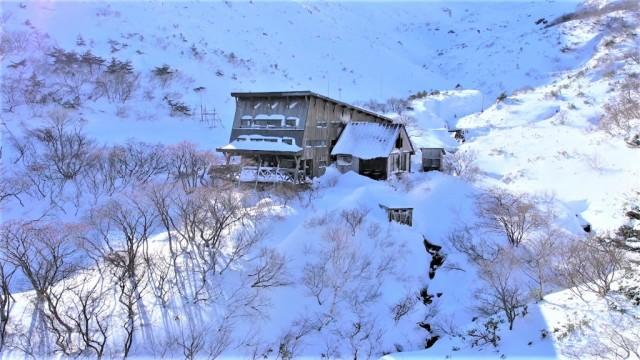 福島 真冬の山小屋にて