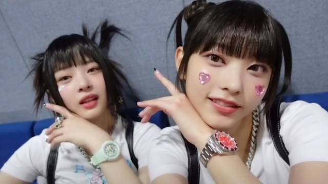 'Ditto' & 'OMG' Music Show Behind