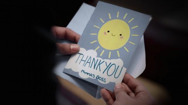 Aarav's Thank you Card