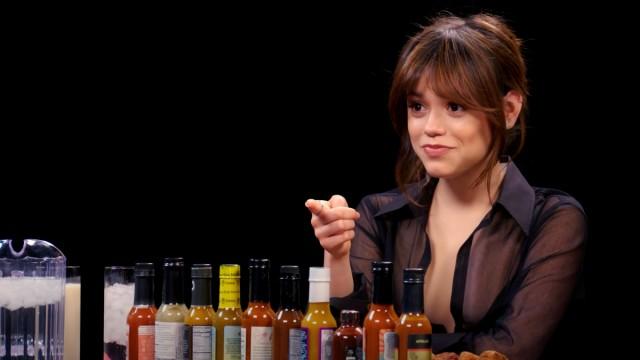 Jenna Ortega Doesn’t Flinch While Eating Spicy Wings