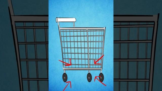 Why do shopping carts always veer to the side?