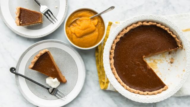 Tarte à la citrouille et au caramel